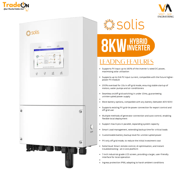 Solis 8kw Plus Single Phase Hybrid Inverter